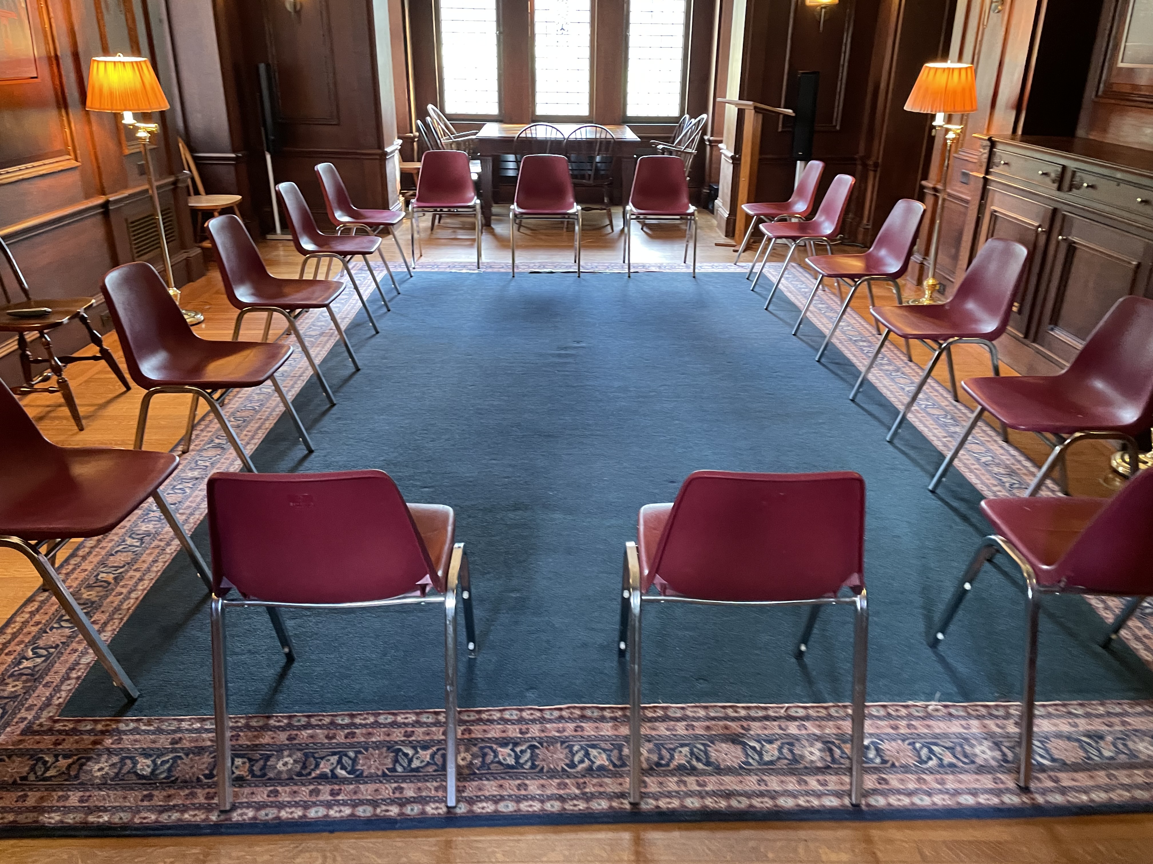 chairs in large circle