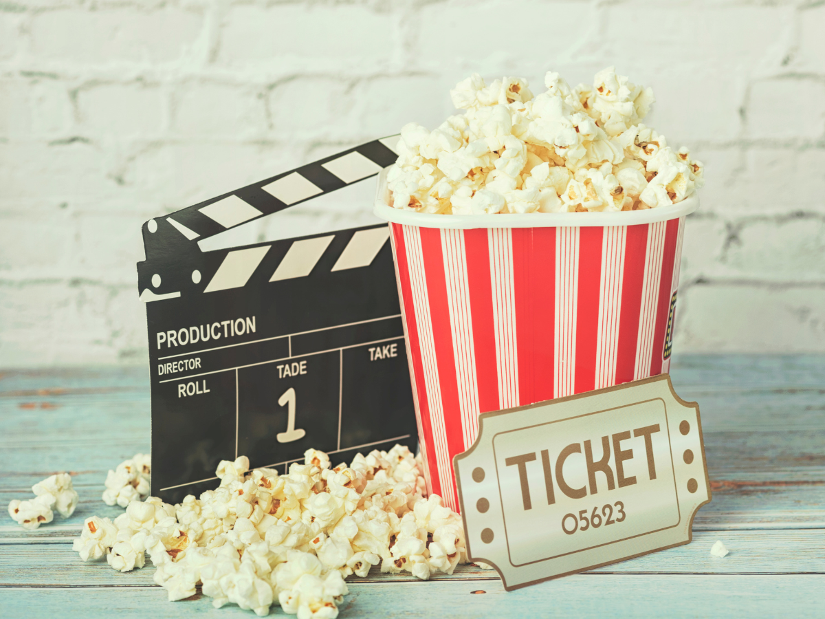 Getting ready to watch a movie